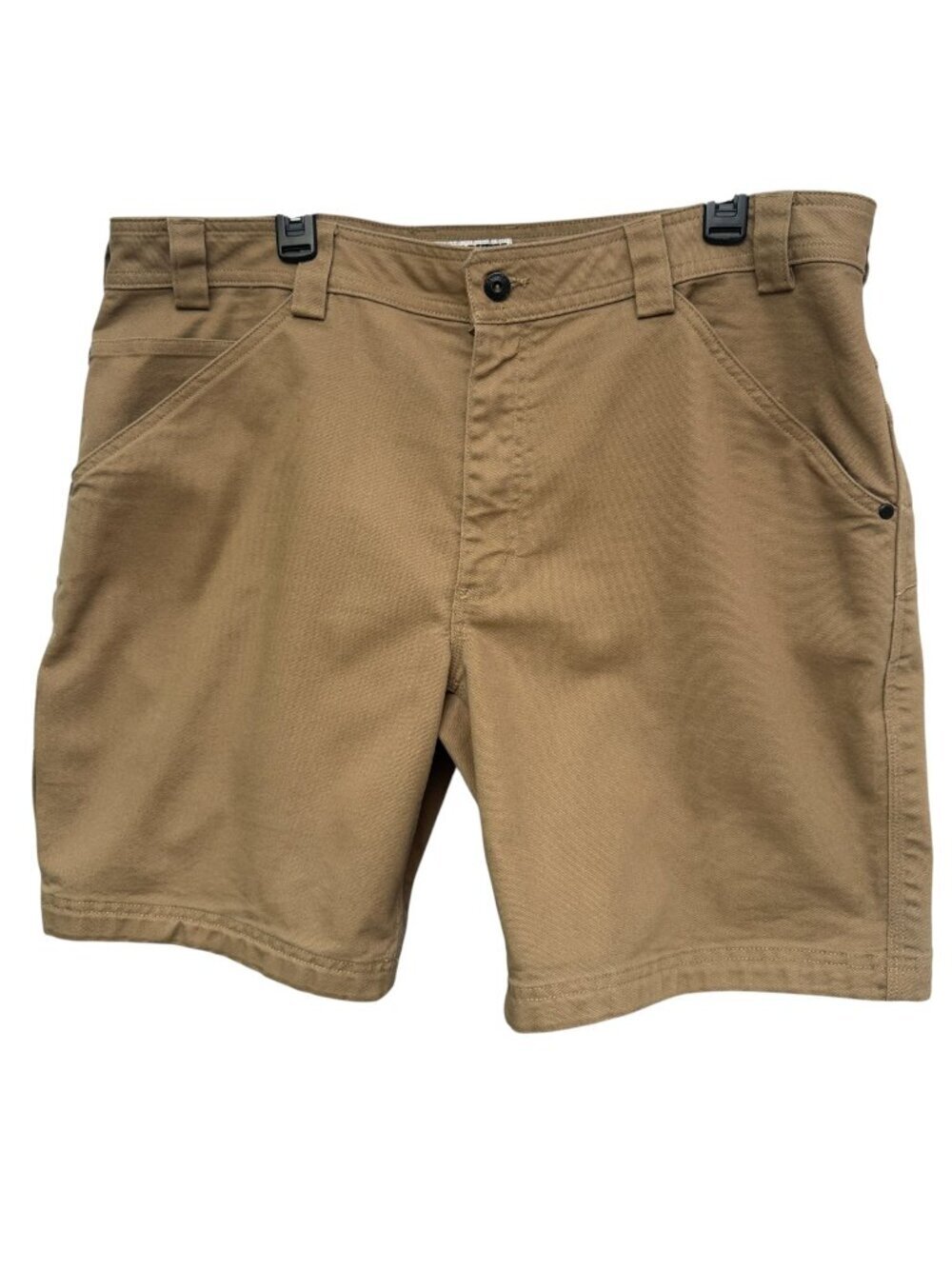 Duluth Trading Co Mens Shorts Size 40 Flex Firehouse Cargos Khaki Tan 9"